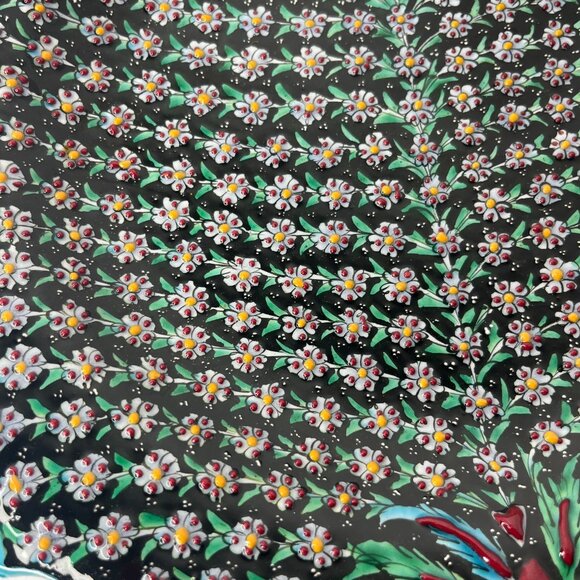 Decorative 12.5" Wall Hanging Plate Life Tree Pattern Turkish Ceramic Hand Paint - Picture 10 of 16